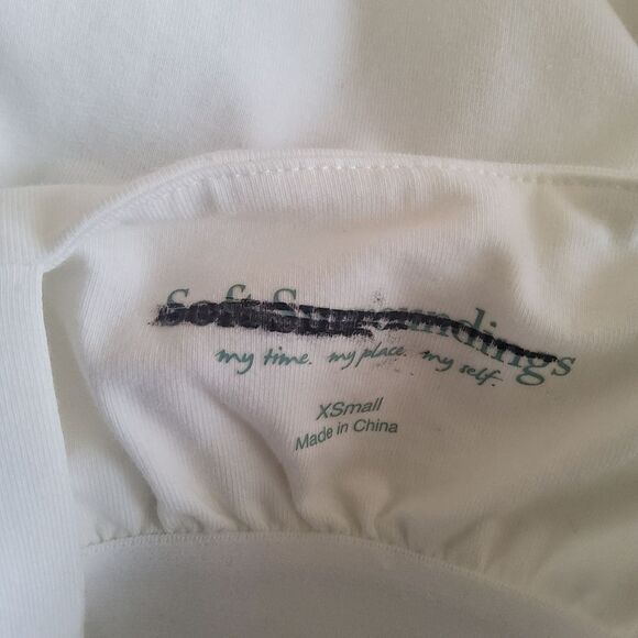 Soft Surroundings Halter Tank Knit Top XS White New - Picture 7 of 7